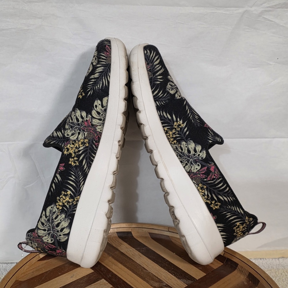 Skechers GoWalk Air Cooled Goga Mat Slip On Shoes Womens Size 8 Black Floral - Picture 11 of 15